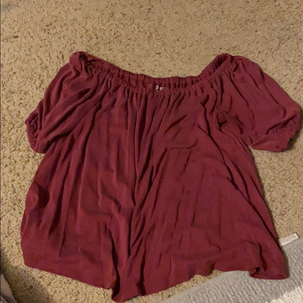 Loft Pink off the shoulder top